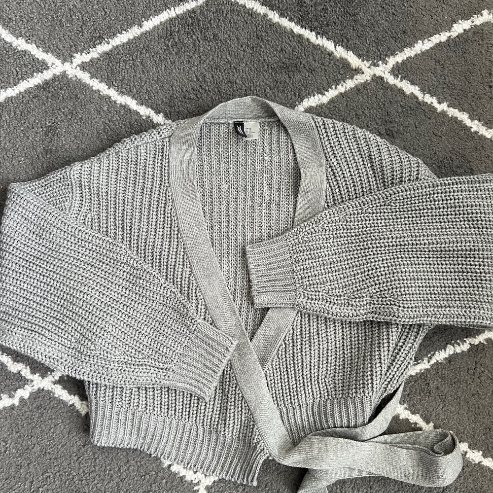 H&M Knit Wrap-Front Cardigan